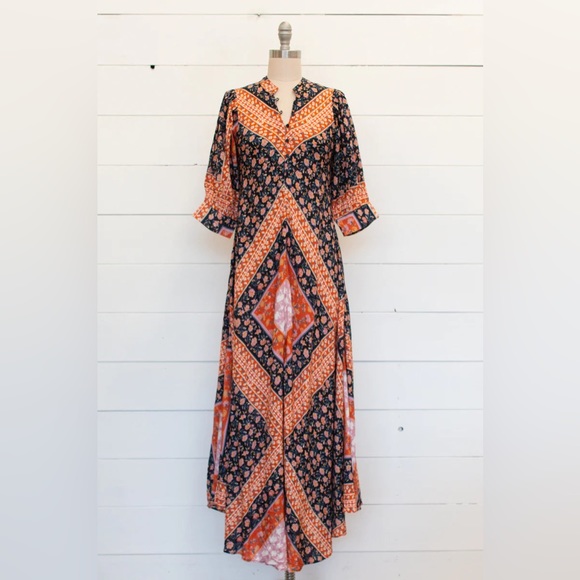 JENS PIRATE BOOTY NWT ROMA SALOON MAXI IN RUST - Picture 4 of 4